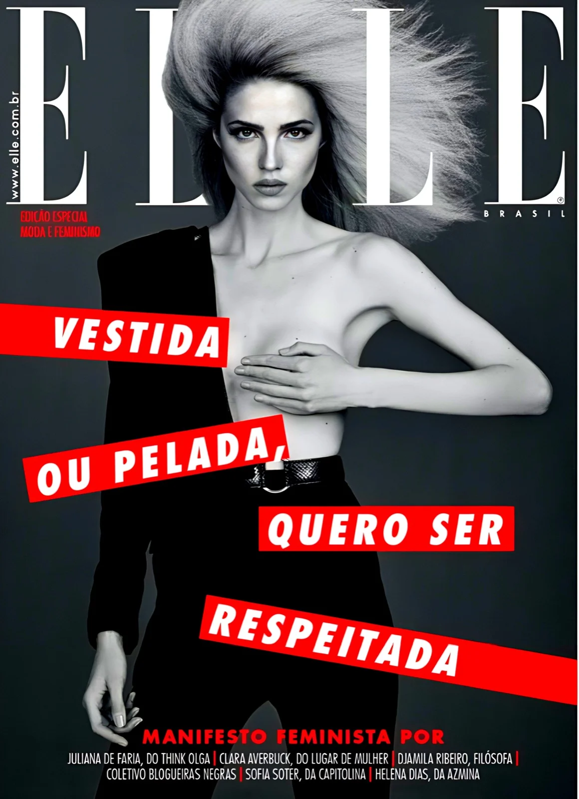 Capa Elle Brasil - Edição Especial Moda e Feminismo